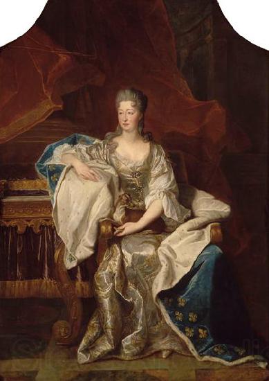 Hyacinthe Rigaud Portrait of Marie Anne de Bourbon France oil painting art
